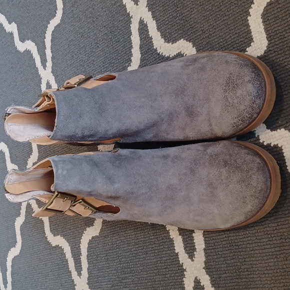 Korks by Kork-Ease Gabriella Gray & Tan Ankle Boots Women's 9.5 - Picture 2 of 15